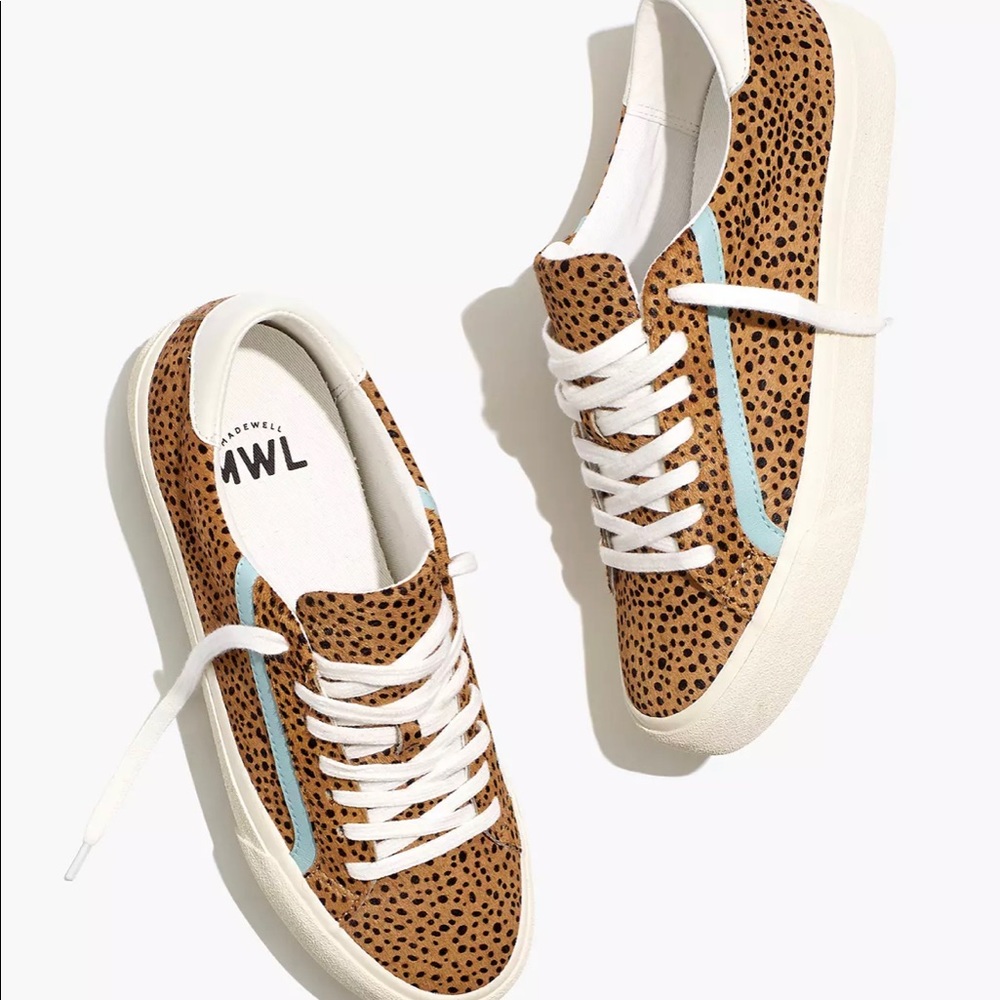 Brand new in the box madewell sneaker in calf hair and leather size 7.5